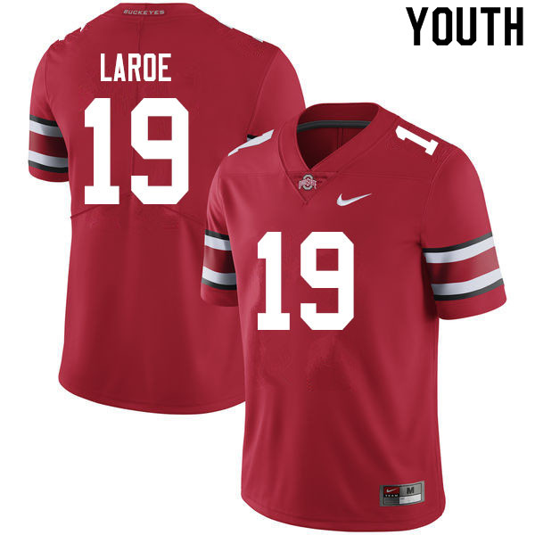 Youth #19 Jagger LaRoe Ohio State Buckeyes College Football Jerseys Sale-Scarlet